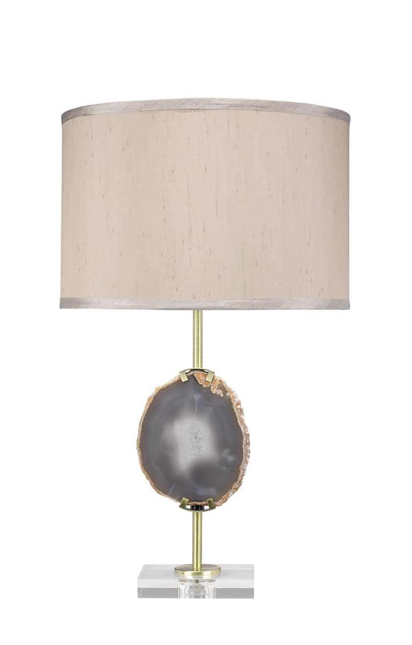 Agate Slice Table Lamp-Purple