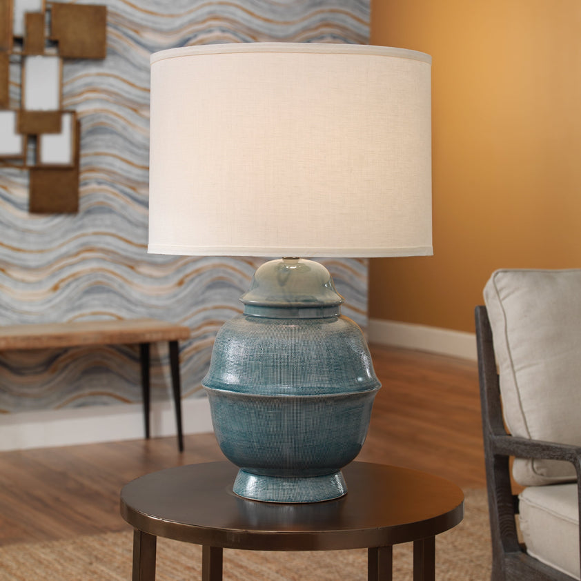 Kaya Table Lamp-Blue