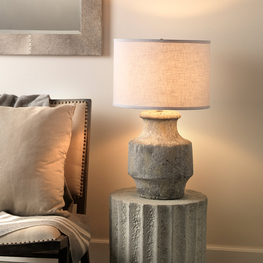 Masonry Table Lamp-Grey