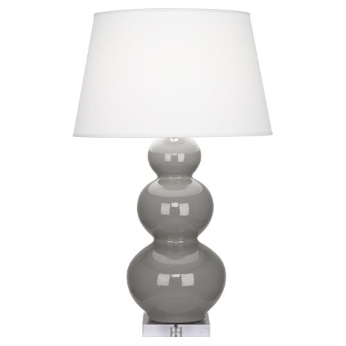 Smokey Taupe Triple Gourd Table Lamp-Style Number A359X