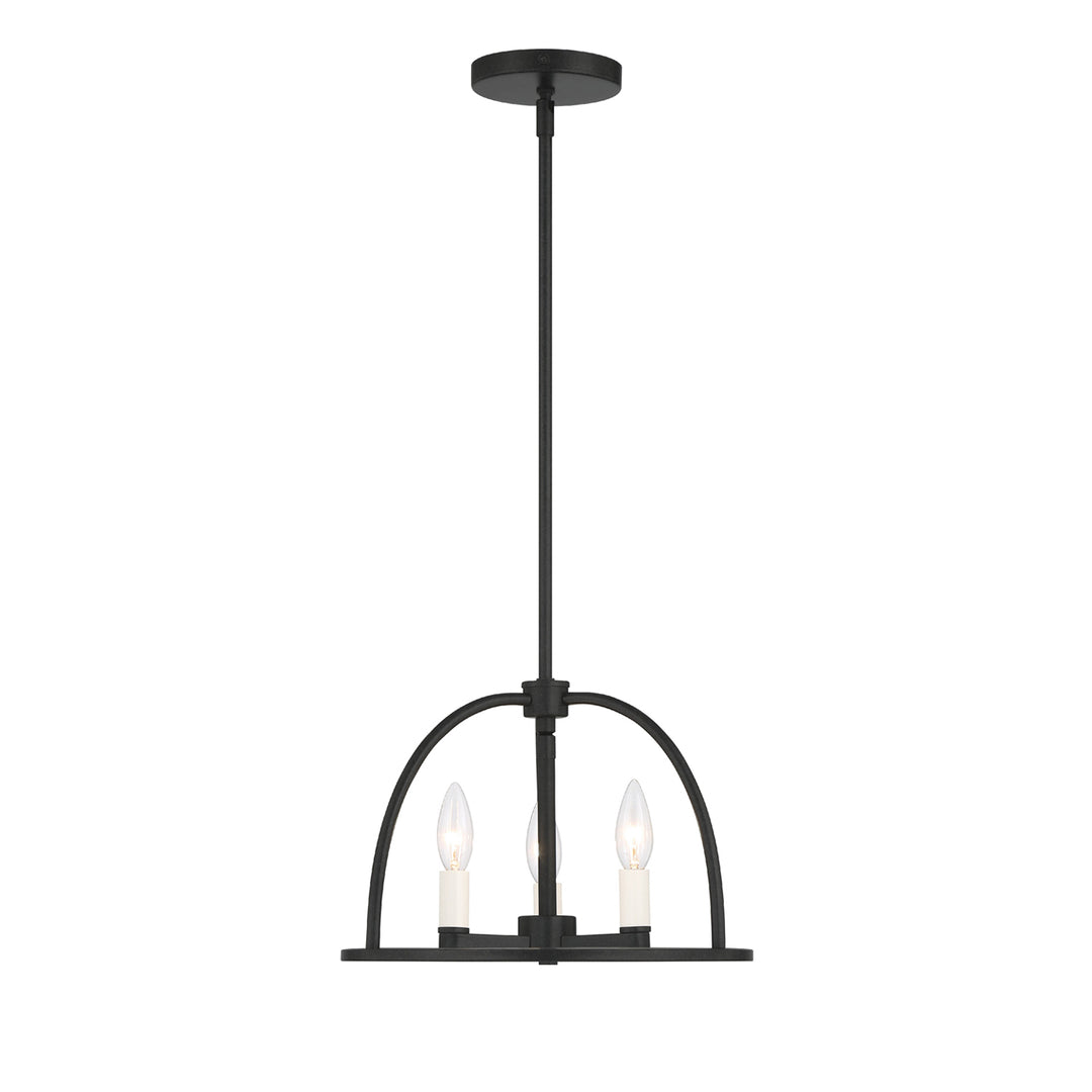 Abbott 3 Light Black Mini Chandelier