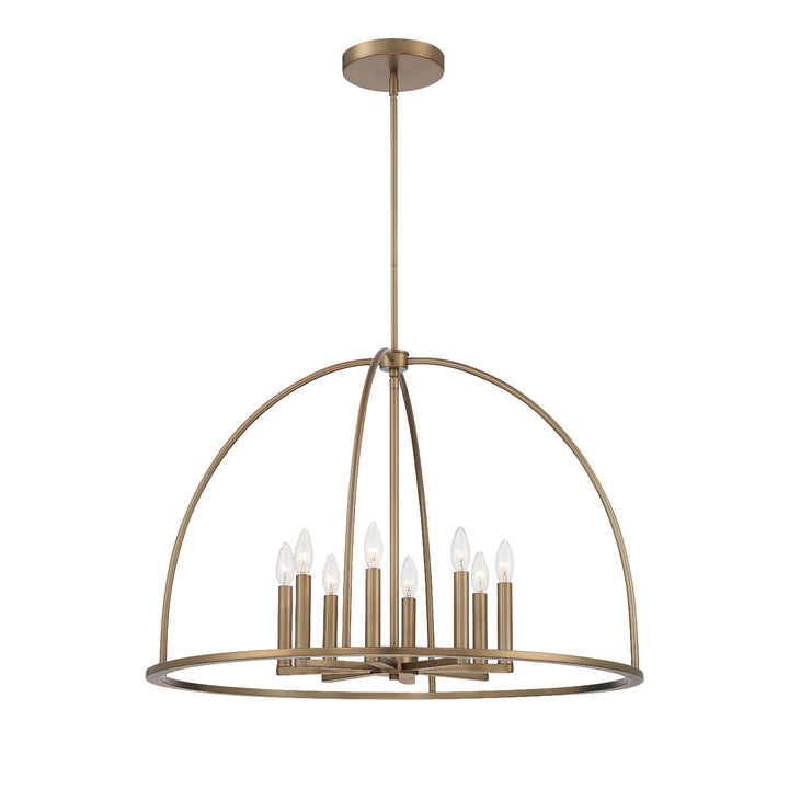 Abbott 8 Light Black Chandelier