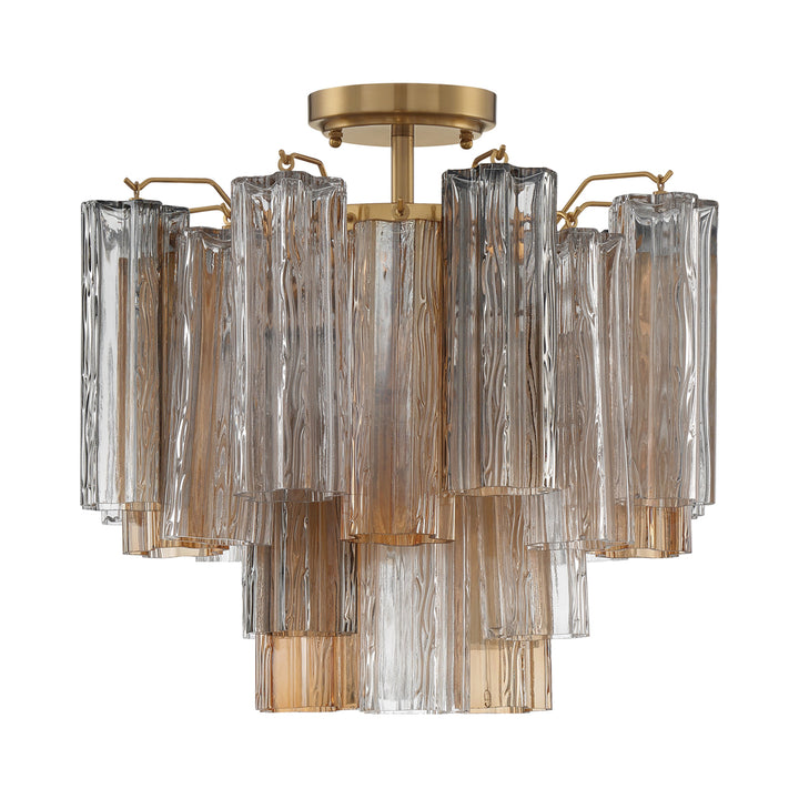 Addis 4 Light Aged Brass Chandelier