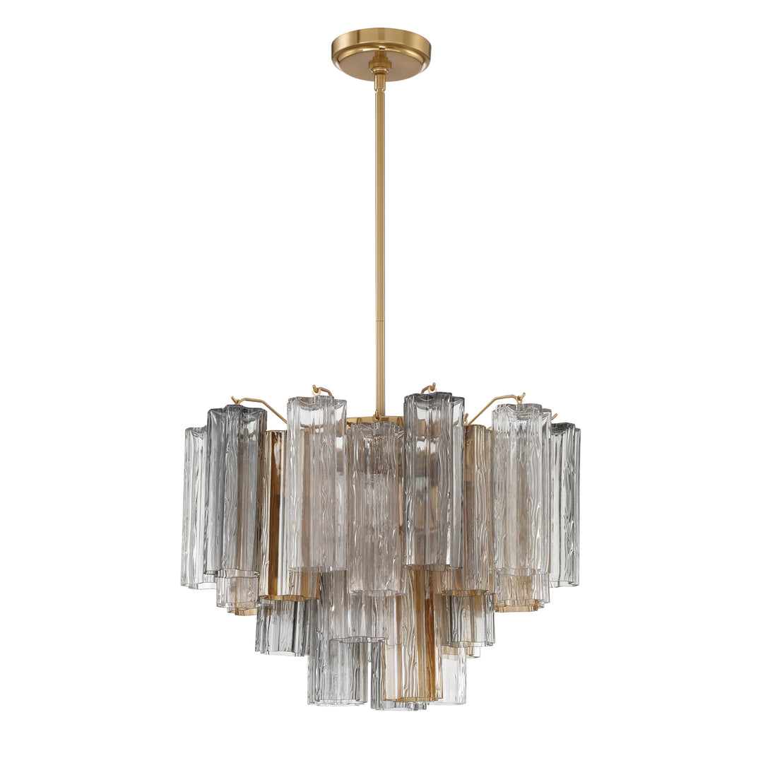 Addis 6 Light Aged Brass Chandelier