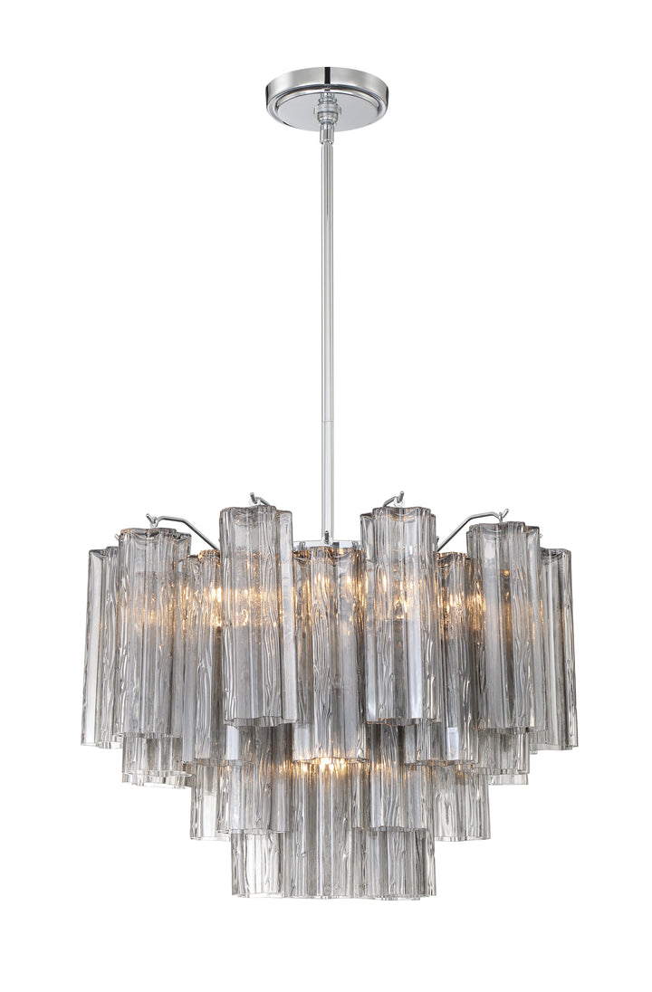 Crystorama Addis 6 Light Aged Brass Chandelier