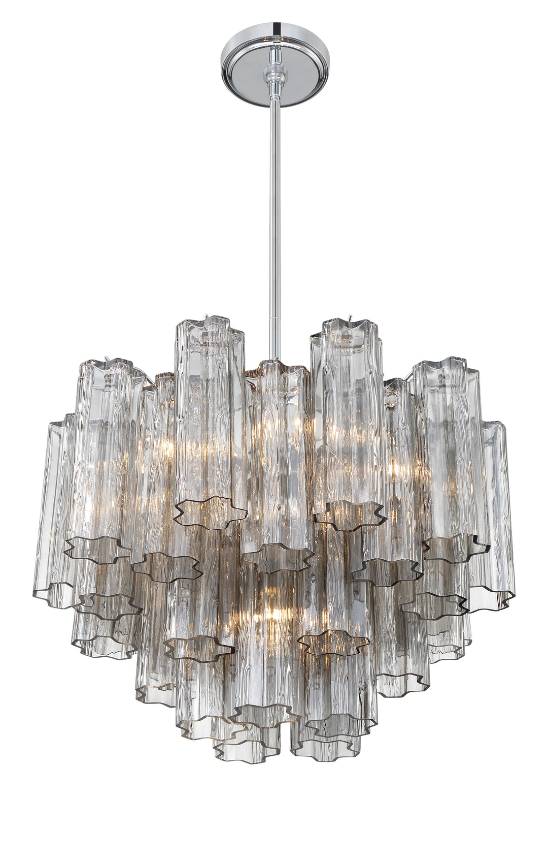 Crystorama Addis 6 Light Aged Brass Chandelier