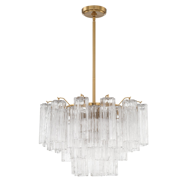 Addis 9 Light Aged Brass Chandelier