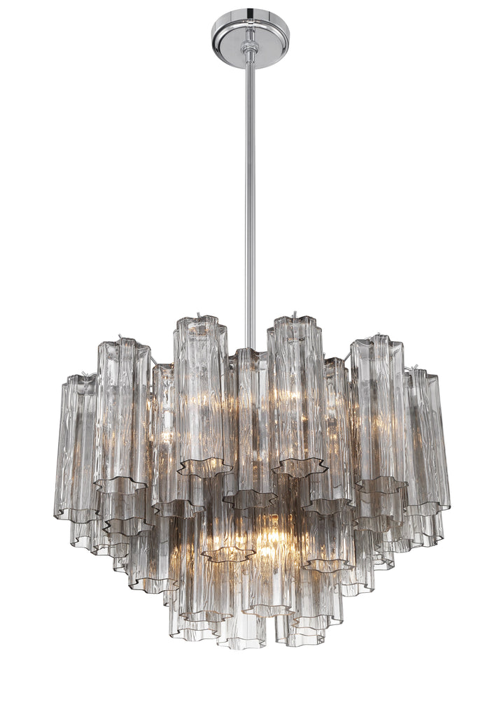 Crystorama Addis 9 Light Aged Brass Chandelier