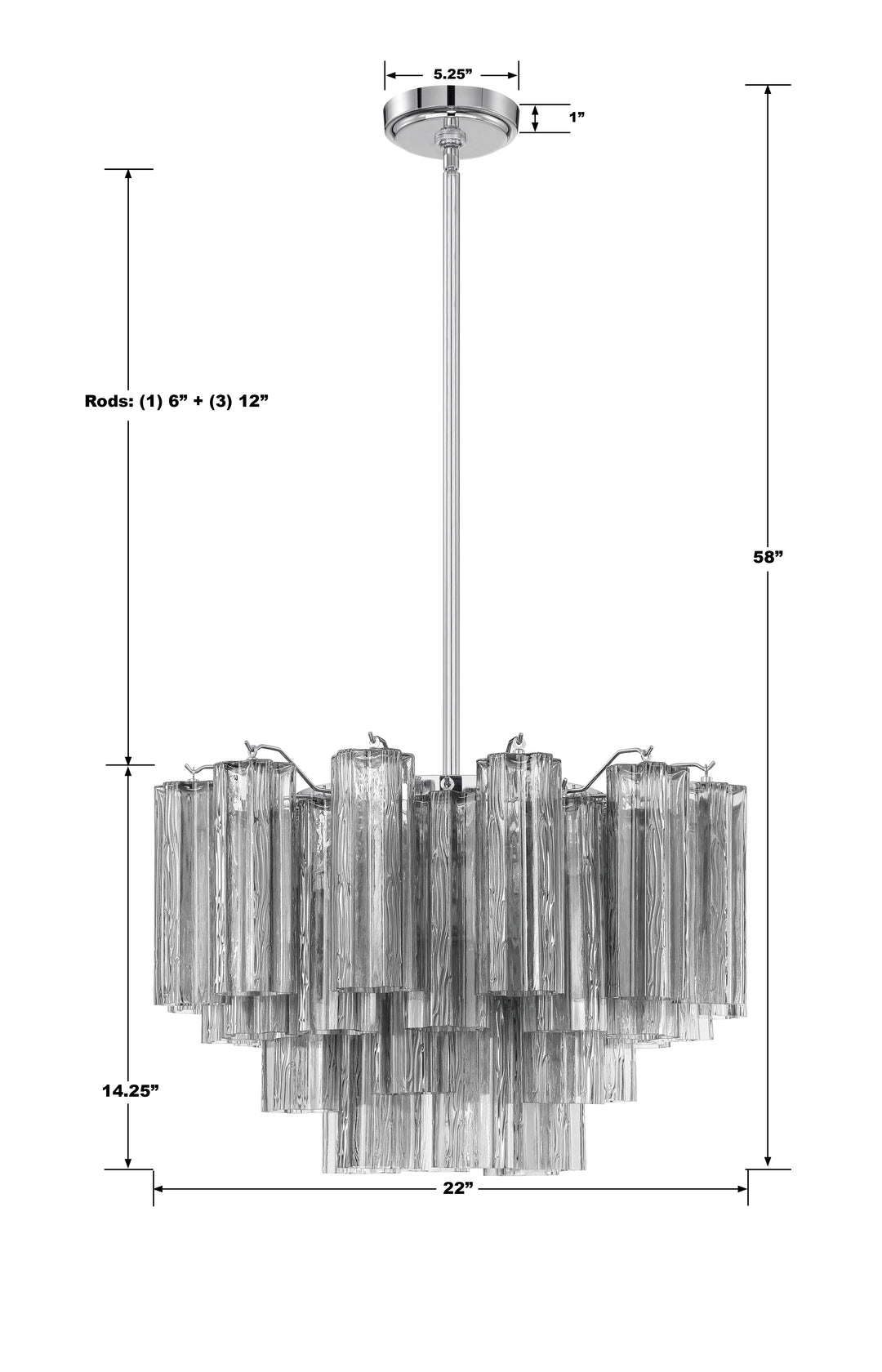 Crystorama Addis 9 Light Aged Brass Chandelier