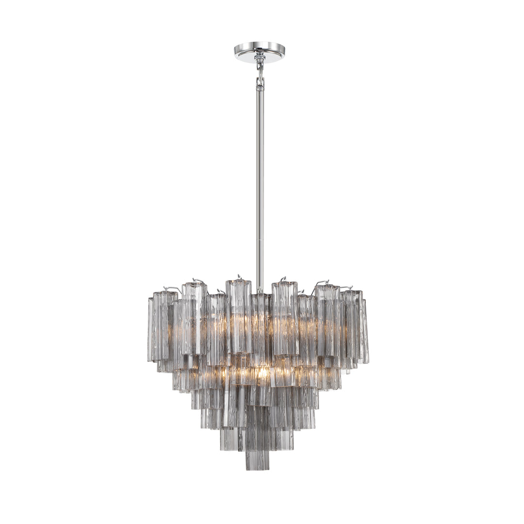 Crystorama Addis 12 Light Aged Brass Chandelier