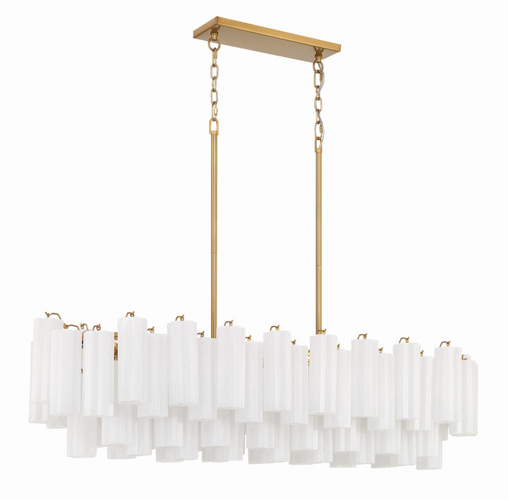 Crystorama Addis 14 Light Aged Brass Chandelier