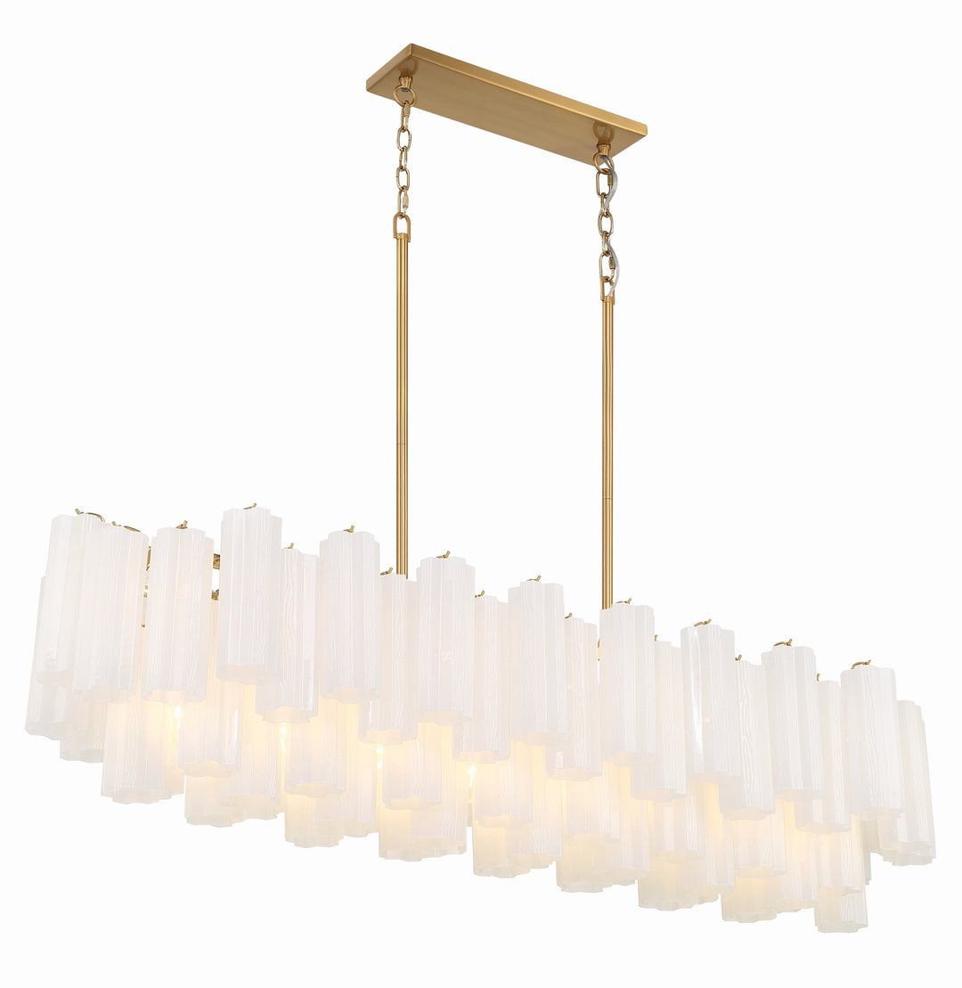 Crystorama Addis 14 Light Aged Brass Chandelier