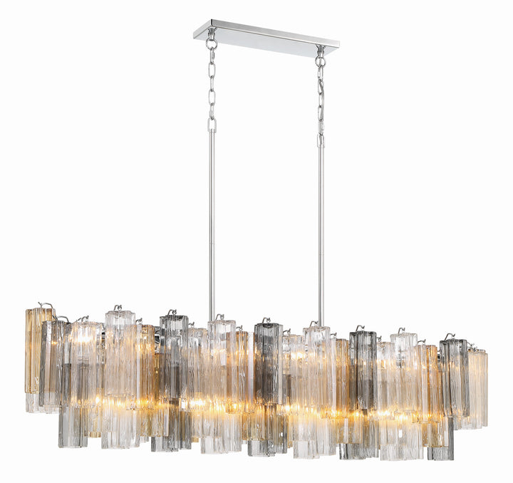 Crystorama Addis 14 Light Aged Brass Chandelier