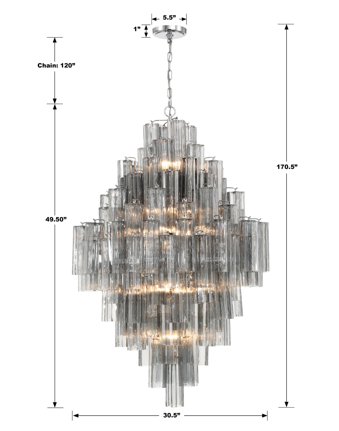 Crystorama Addis 20 Light Aged Brass Chandelier