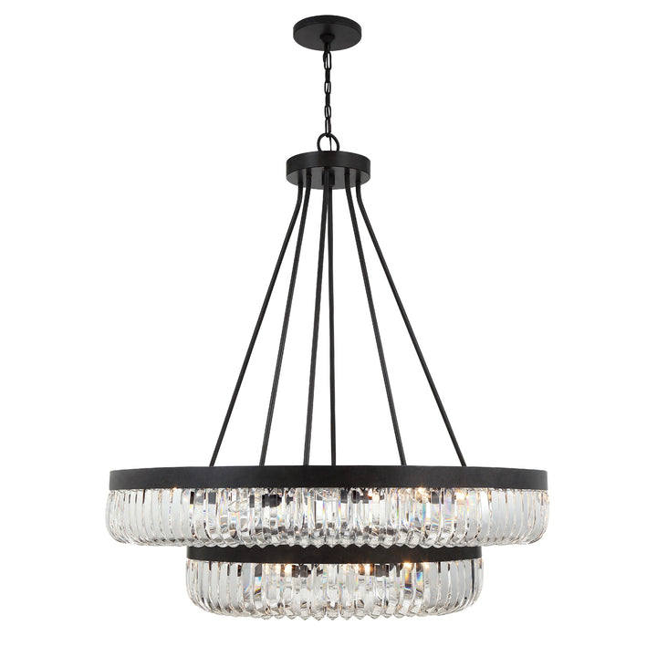 Crystorama Alister 26 Light Charcoal Bronze Chandelier