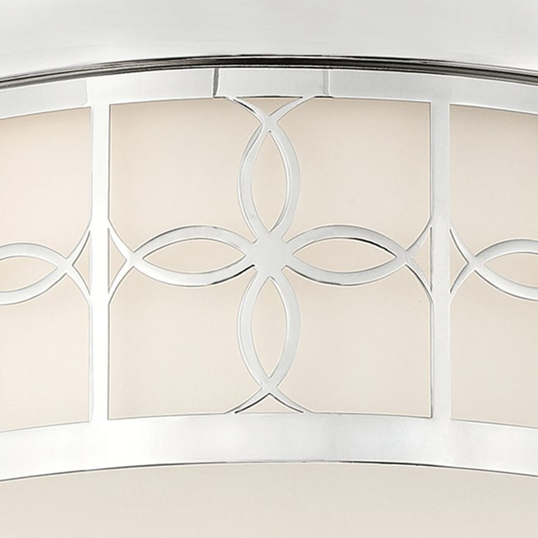 Crystorama Anniversary 2 Light Polished Nickel Flush Mount