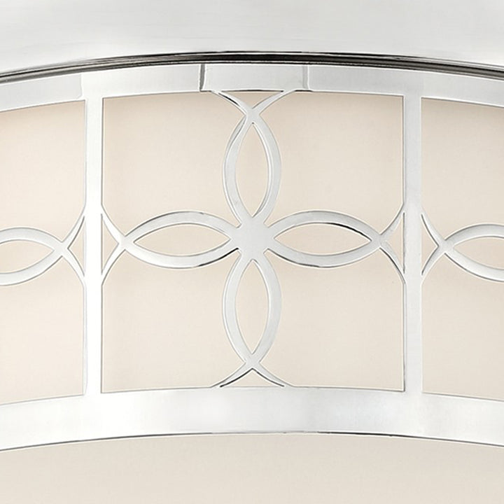 Crystorama Anniversary 2 Light Polished Nickel Flush Mount