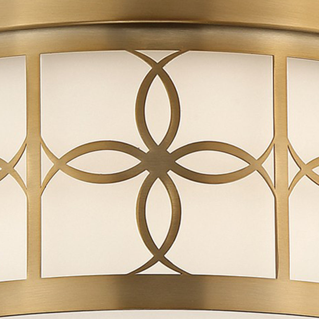 Crystorama Anniversary 2 Light Polished Nickel Flush Mount