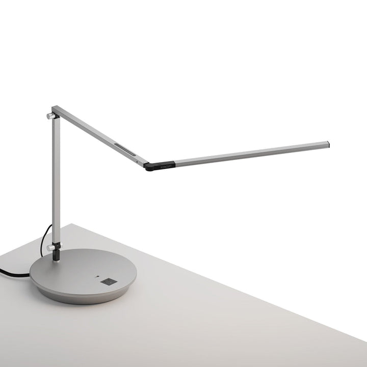 Z-Bar Slim Desk Lamp with Power Base USB and AC Outlets