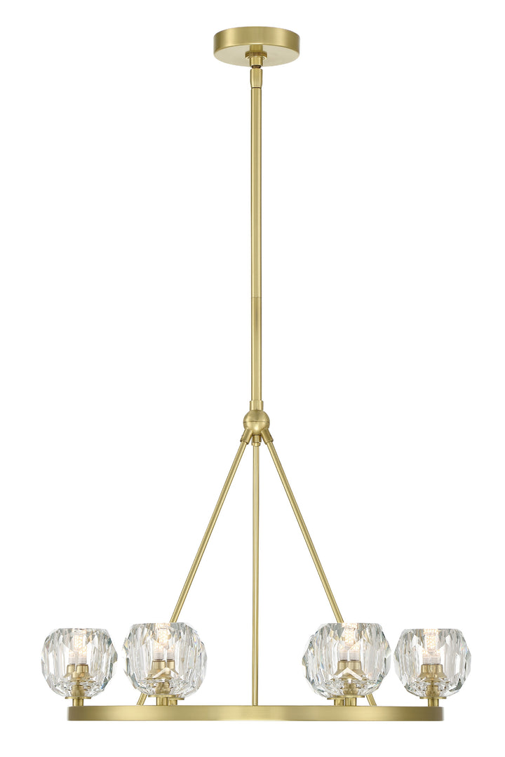 Crystorama Aragon 6 Light Matte Black Chandelier