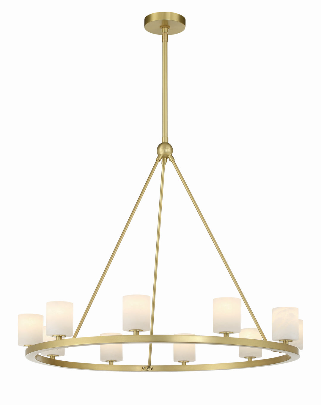 Aragon 10 Light Matte Black Chandelier