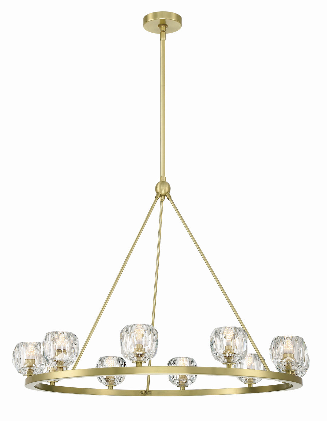 Aragon 10 Light Matte Black Chandelier