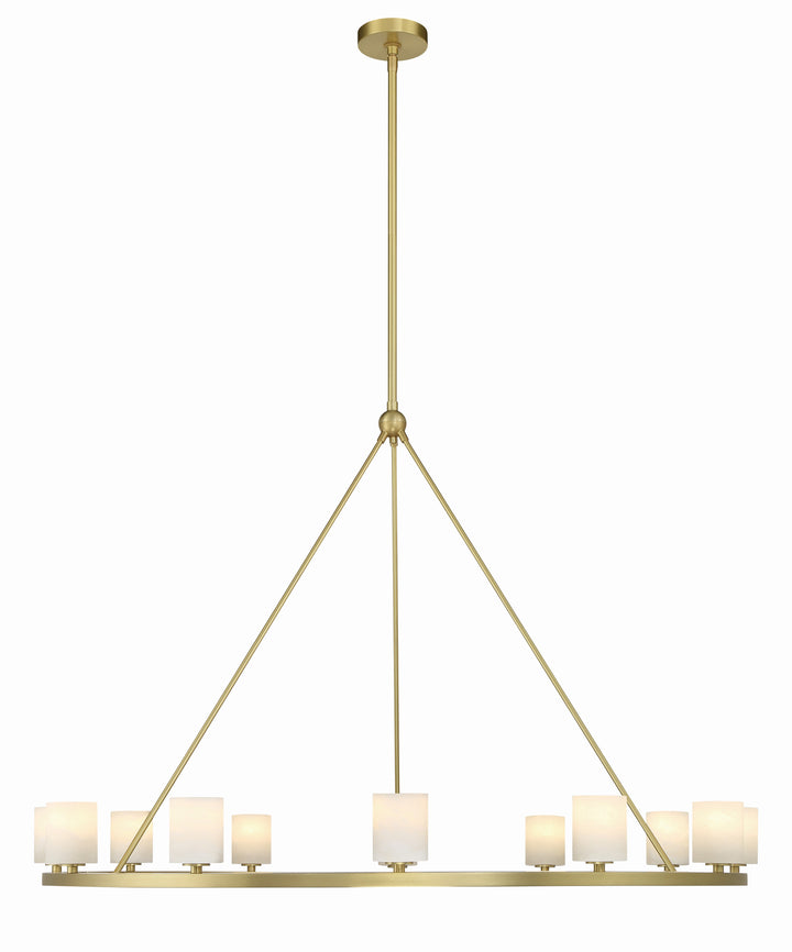 Crystorama Aragon 12 Light Matte Black Chandelier