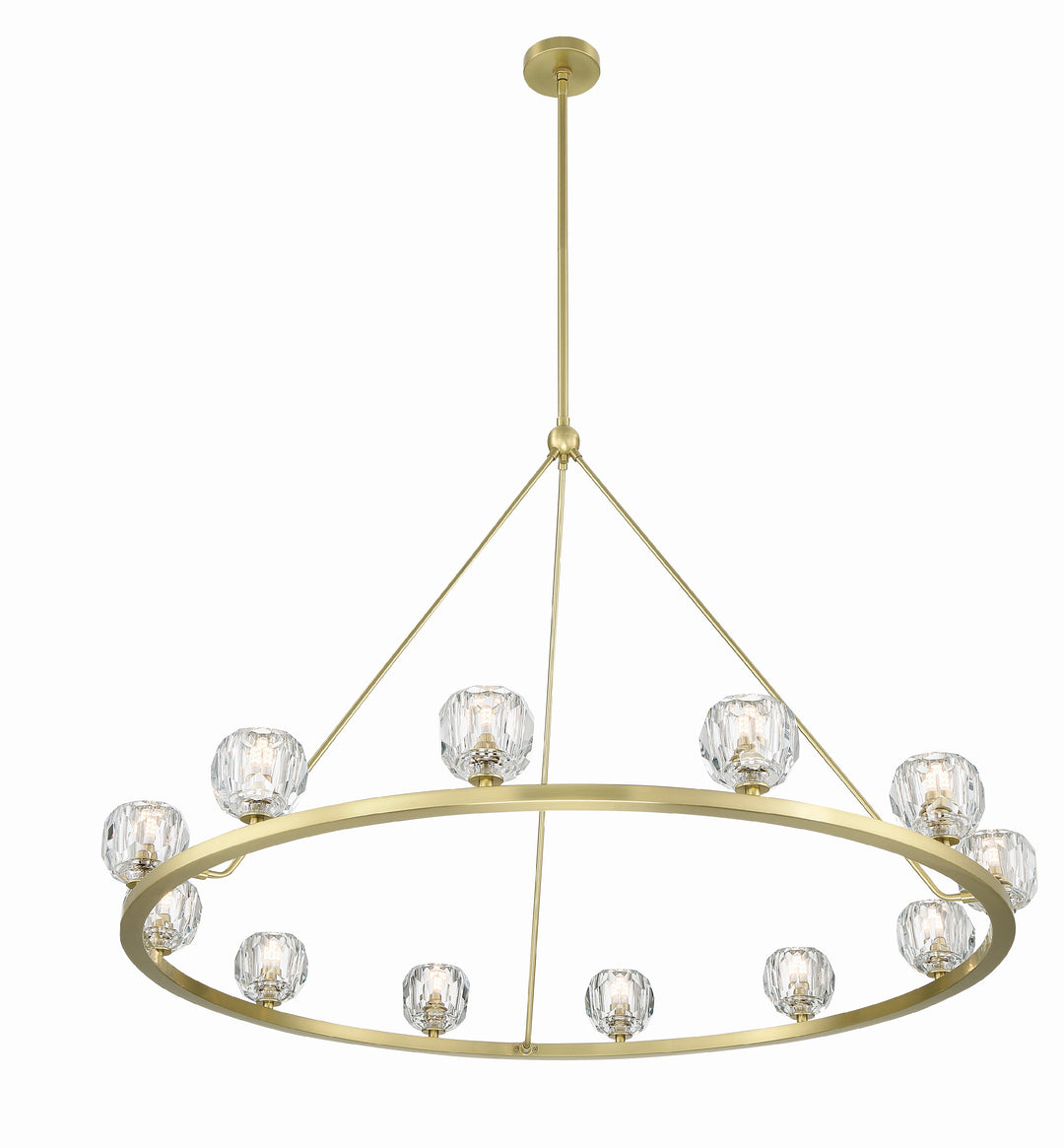 Crystorama Aragon 12 Light Matte Black Chandelier