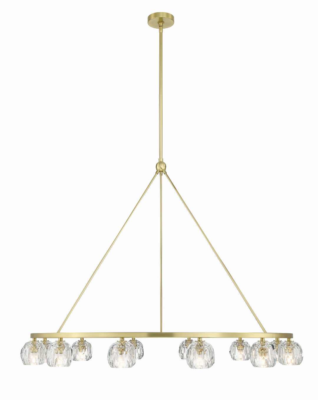 Crystorama Aragon 12 Light Matte Black Chandelier