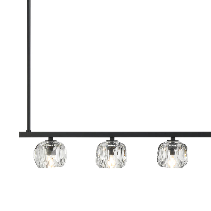 Crystorama Aragon 7 Light Matte Black Chandelier