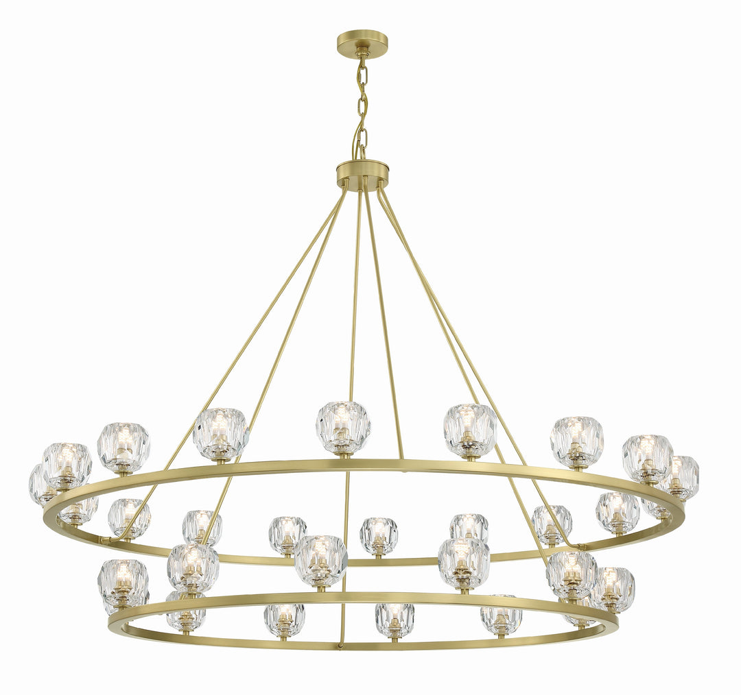 Aragon 30 Light Matte Black Chandelier