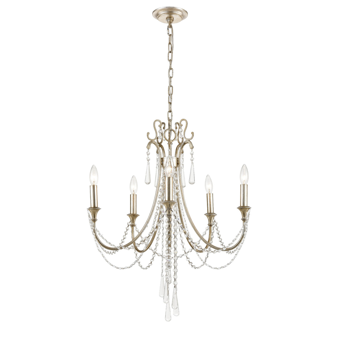 Arcadia 5 Light Antique Gold Chandelier