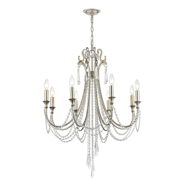 Arcadia 8 Light Antique Gold Chandelier