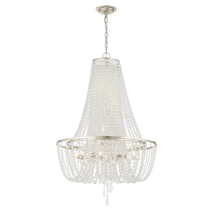 Arcadia 9 Light Antique Gold Chandelier