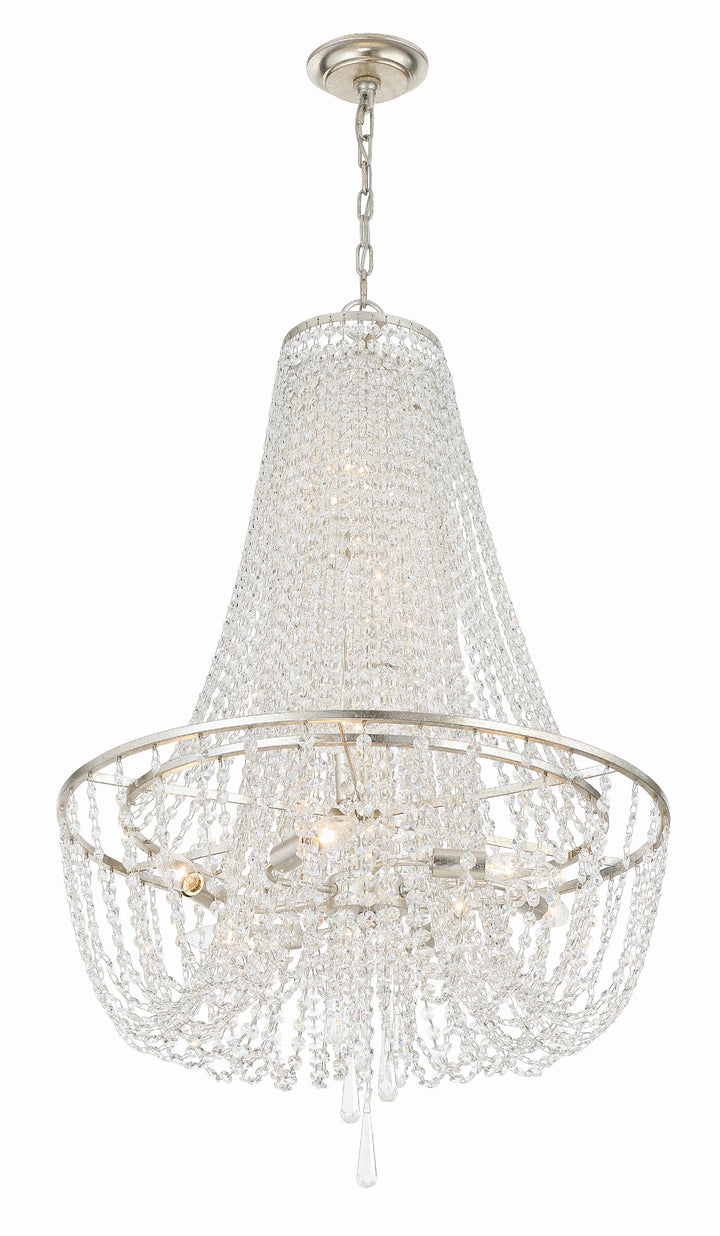 Crystorama Arcadia 9 Light Antique Gold Chandelier