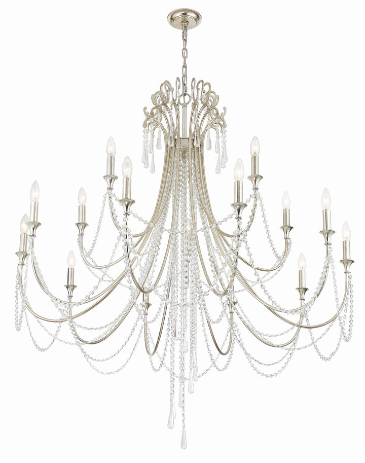 Crystorama Arcadia 15 Light Antique Gold Chandelier