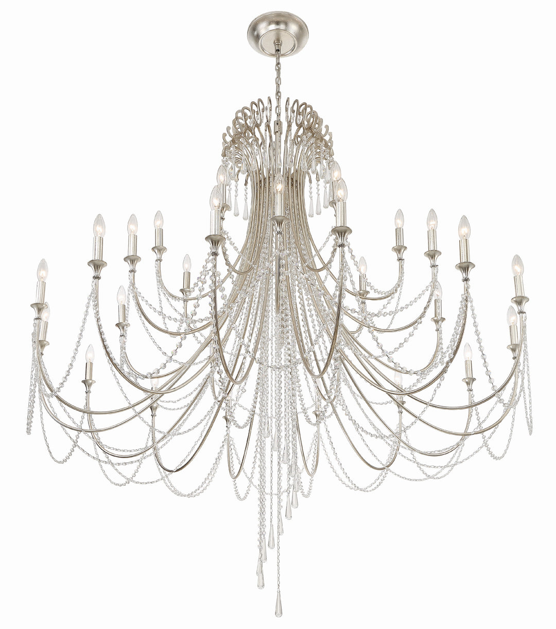 Crystorama Arcadia 28 Light Antique Gold Chandelier