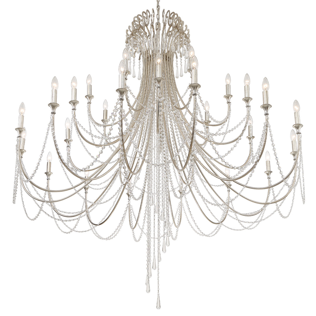 Crystorama Arcadia 28 Light Antique Gold Chandelier