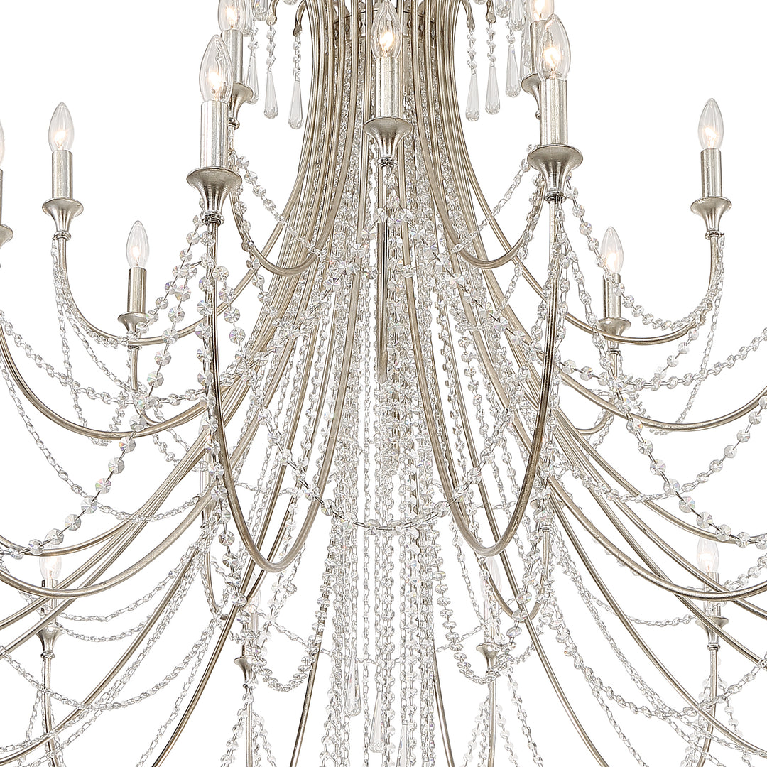 Crystorama Arcadia 28 Light Antique Gold Chandelier