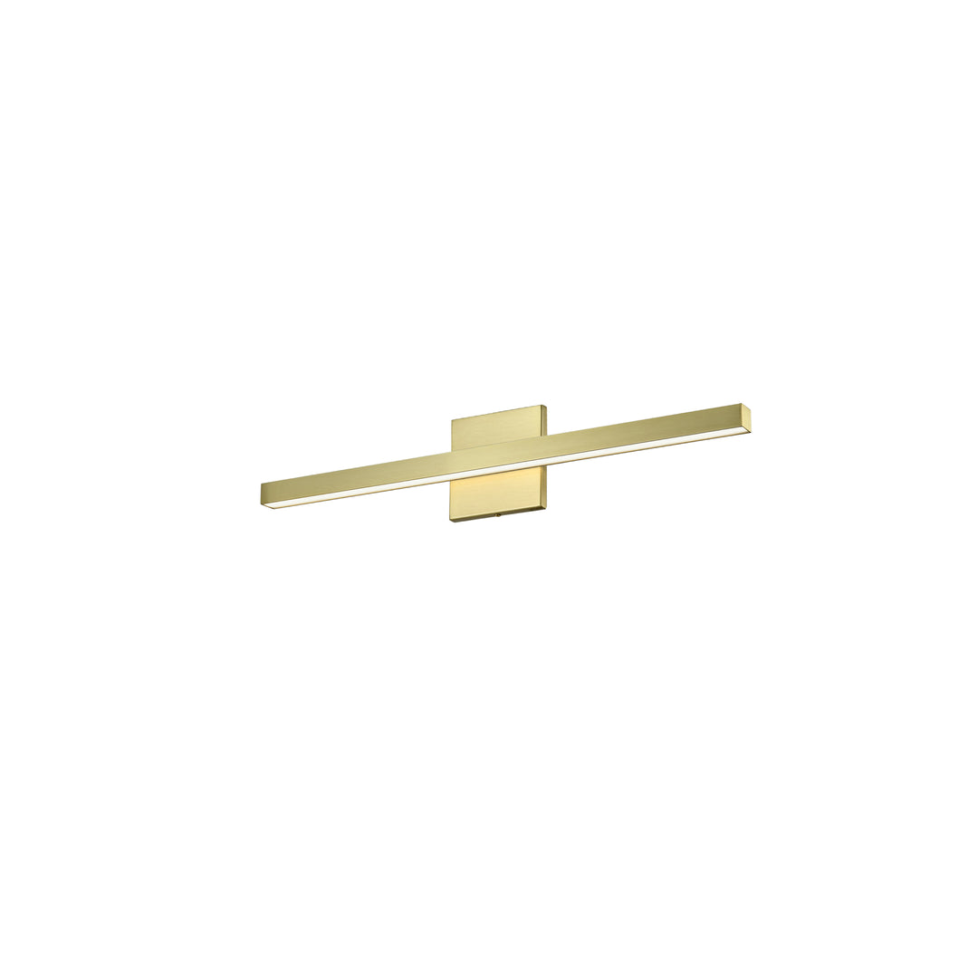 Dainolite 18W Vanity, Aged Brass with Frosted Acrylic Diffuser