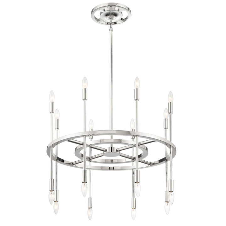 Crystorama Aries 16 Light Polished Nickel Chandelier