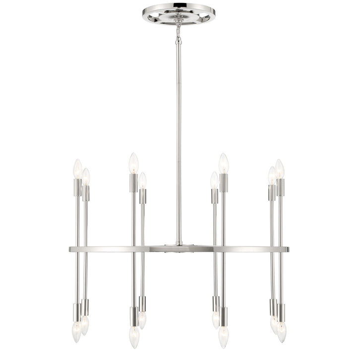 Crystorama Aries 16 Light Polished Nickel Chandelier