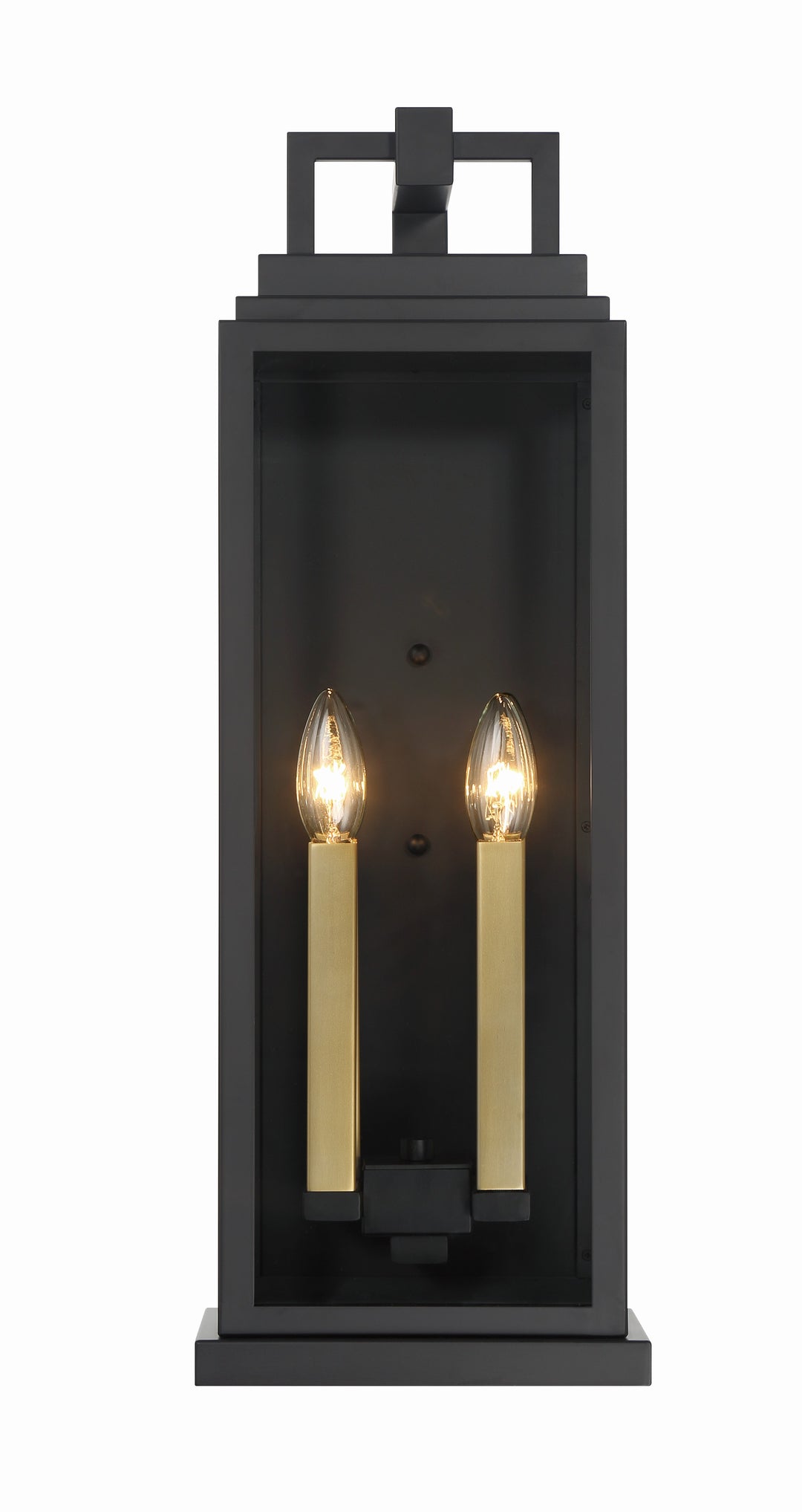 Crystorama Aspen 4 Light Matte Black Outdoor Sconce