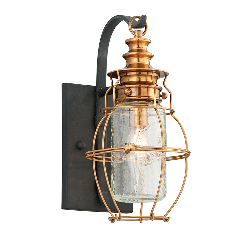 Little Harbor Lantern 12" - Aged Brass