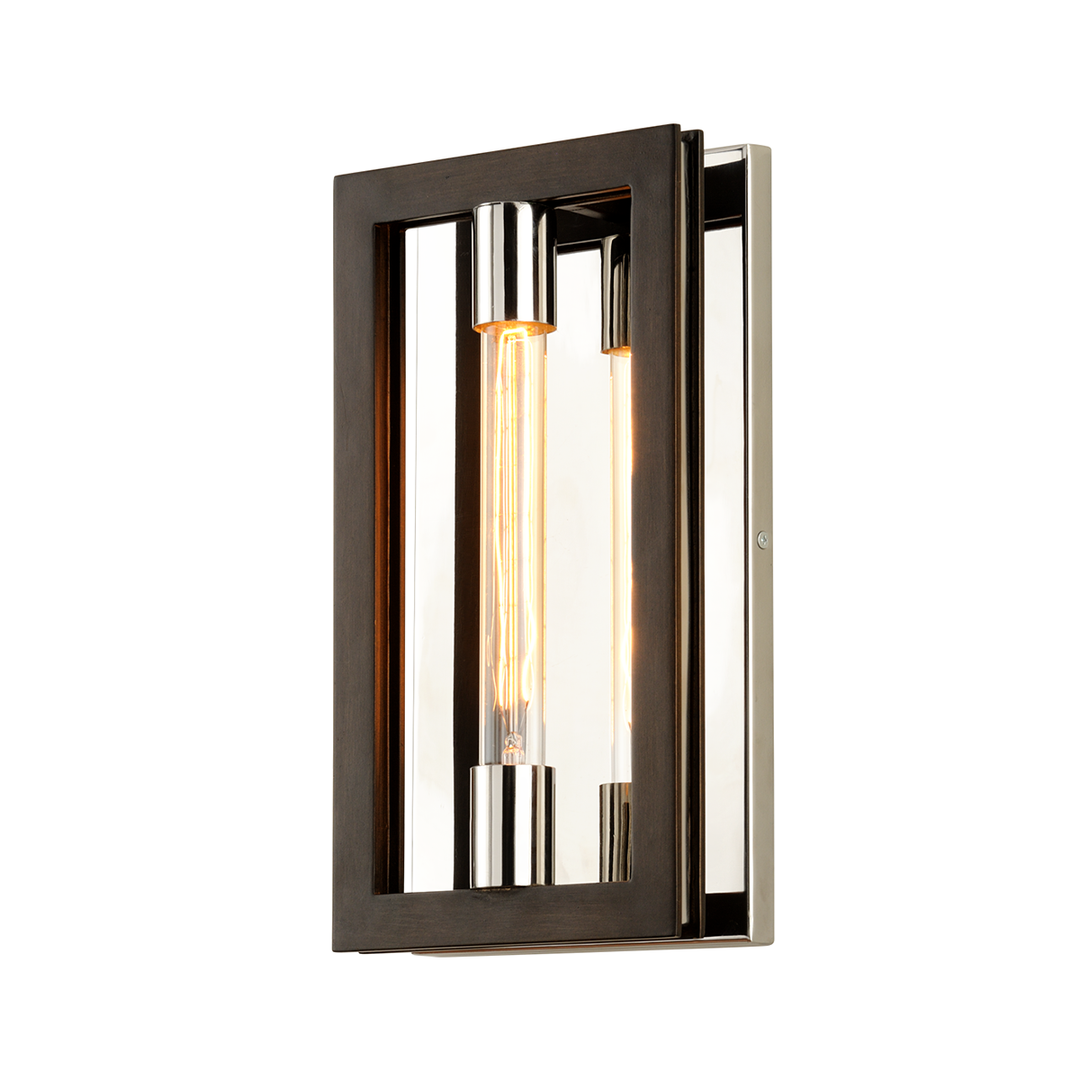 Enigma Wall Sconce - Bronze With Polished Stainless