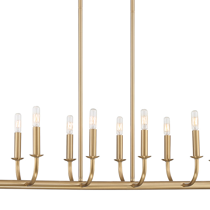 Crystorama Bailey 12 Light Aged Brass Chandelier