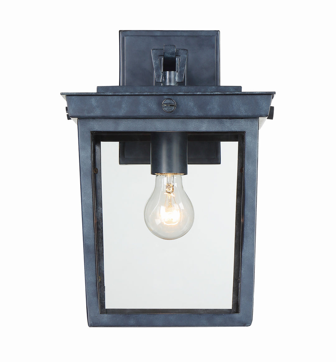 Crystorama Belmont 1 Light Graphite Outdoor Sconce