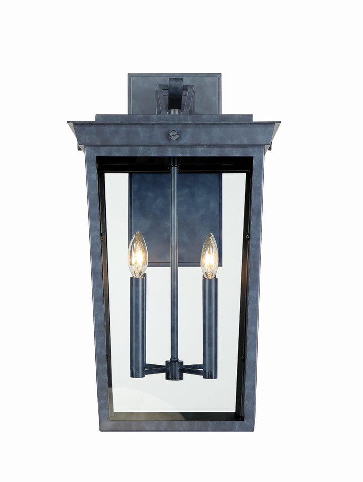 Crystorama Belmont 4 Light Graphite Outdoor Sconce