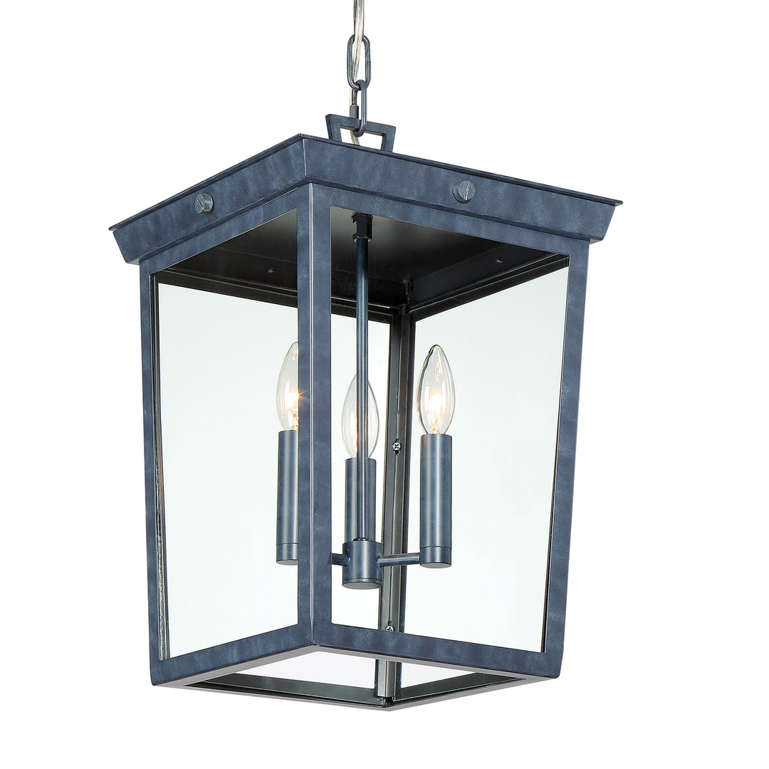 Crystorama Belmont 3 Light Graphite Outdoor Pendant