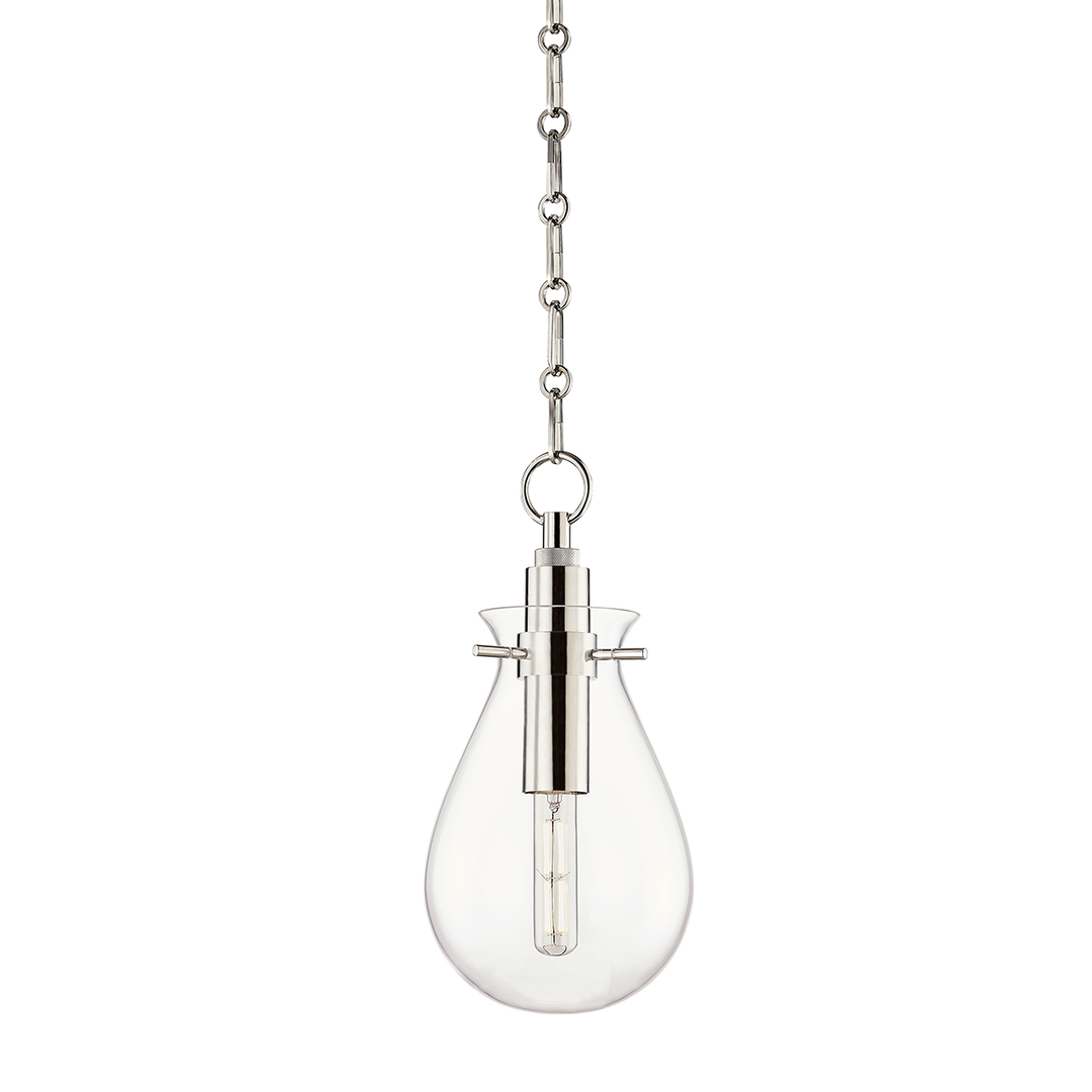 Ivy Pendant 14" - Polished Nickel